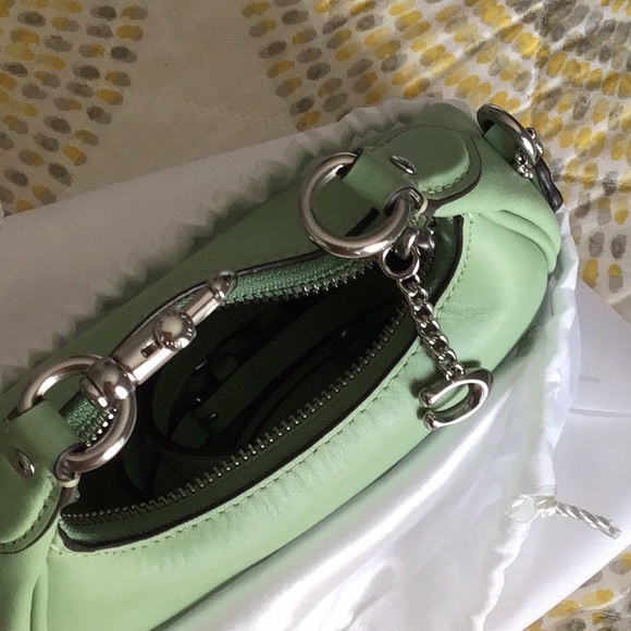 COPY - ⚡️FLASH SALE⚡️Coach Pale Pistachio / Silver Jonie Bag & Id Card Case - Picture 12 of 15